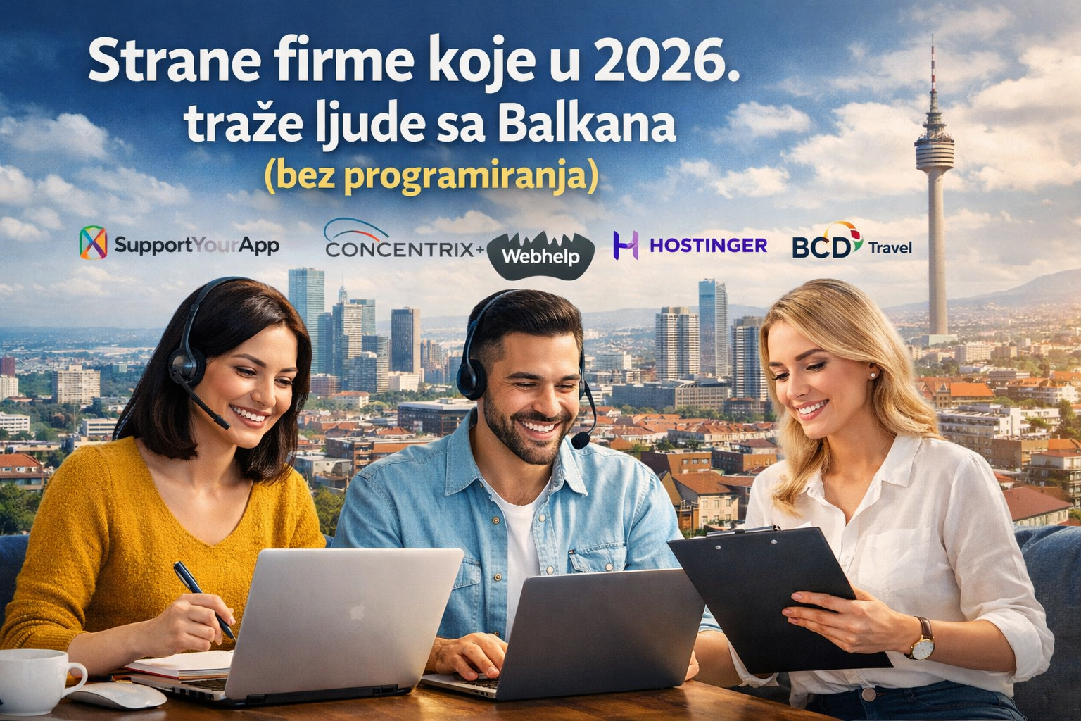 Strane firme bez programiranja zapošljavaju ljude sa Balkana za remote rad u 2026.